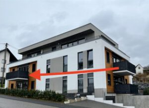 Pfeil zur Wohnung
