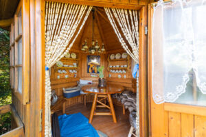 Blick ins Teehaus