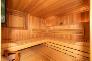 Sauna im Kellergeschoss