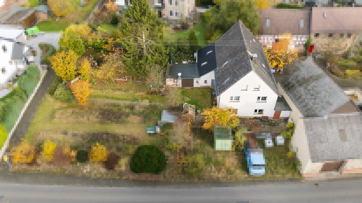 Blick auf das Bauernhaus