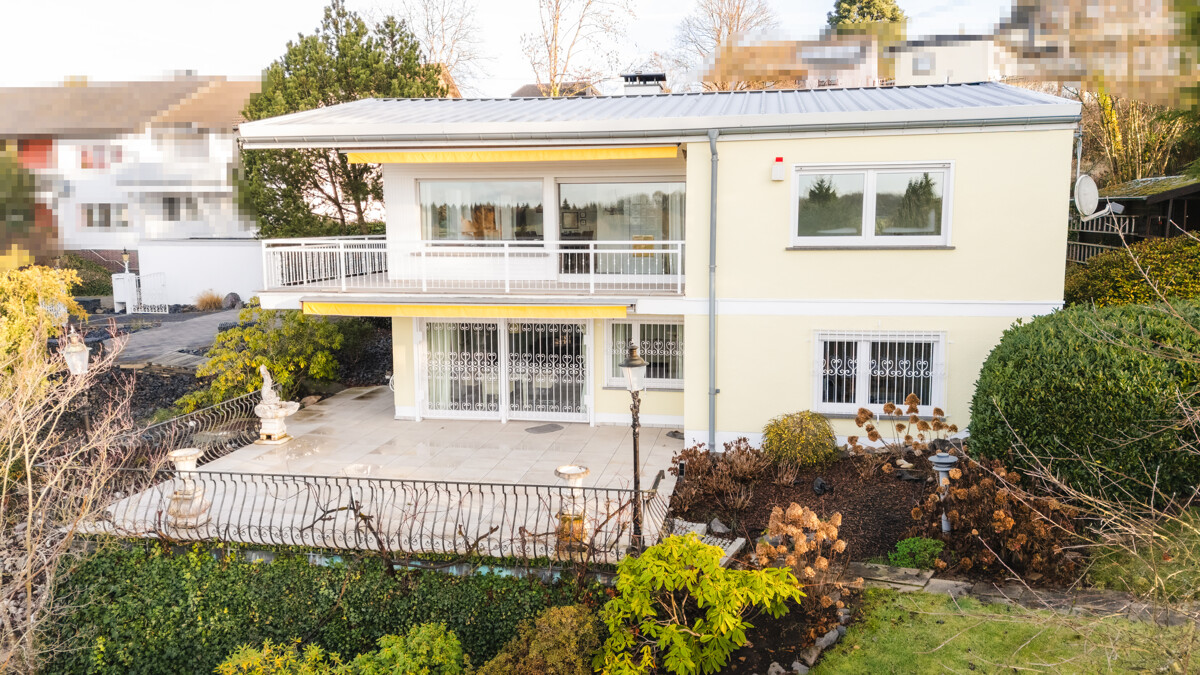 Blick auf das Wohnhaus