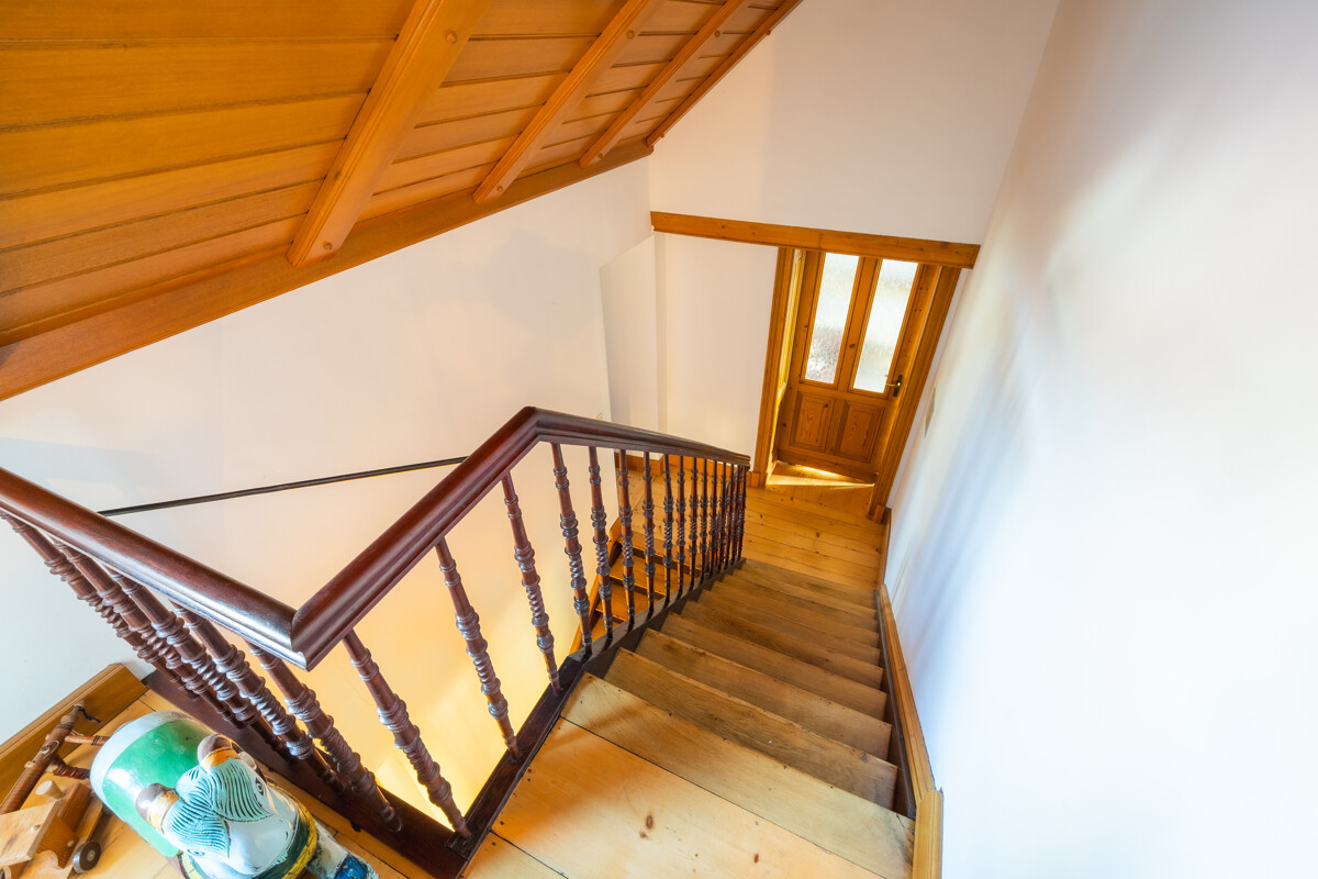 Treppe zum Dachgeschoss