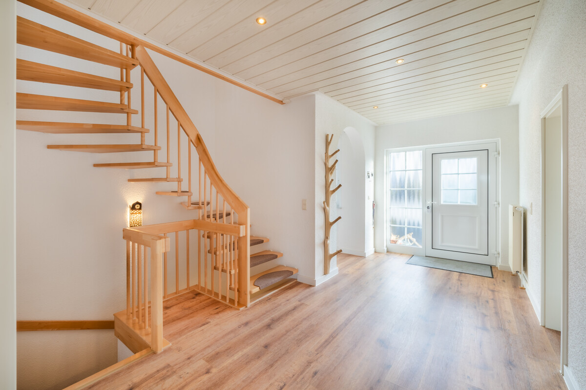 Treppe zum Dachgeschoss
