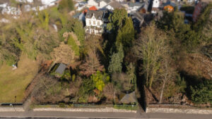 Blick auf das Anwesen