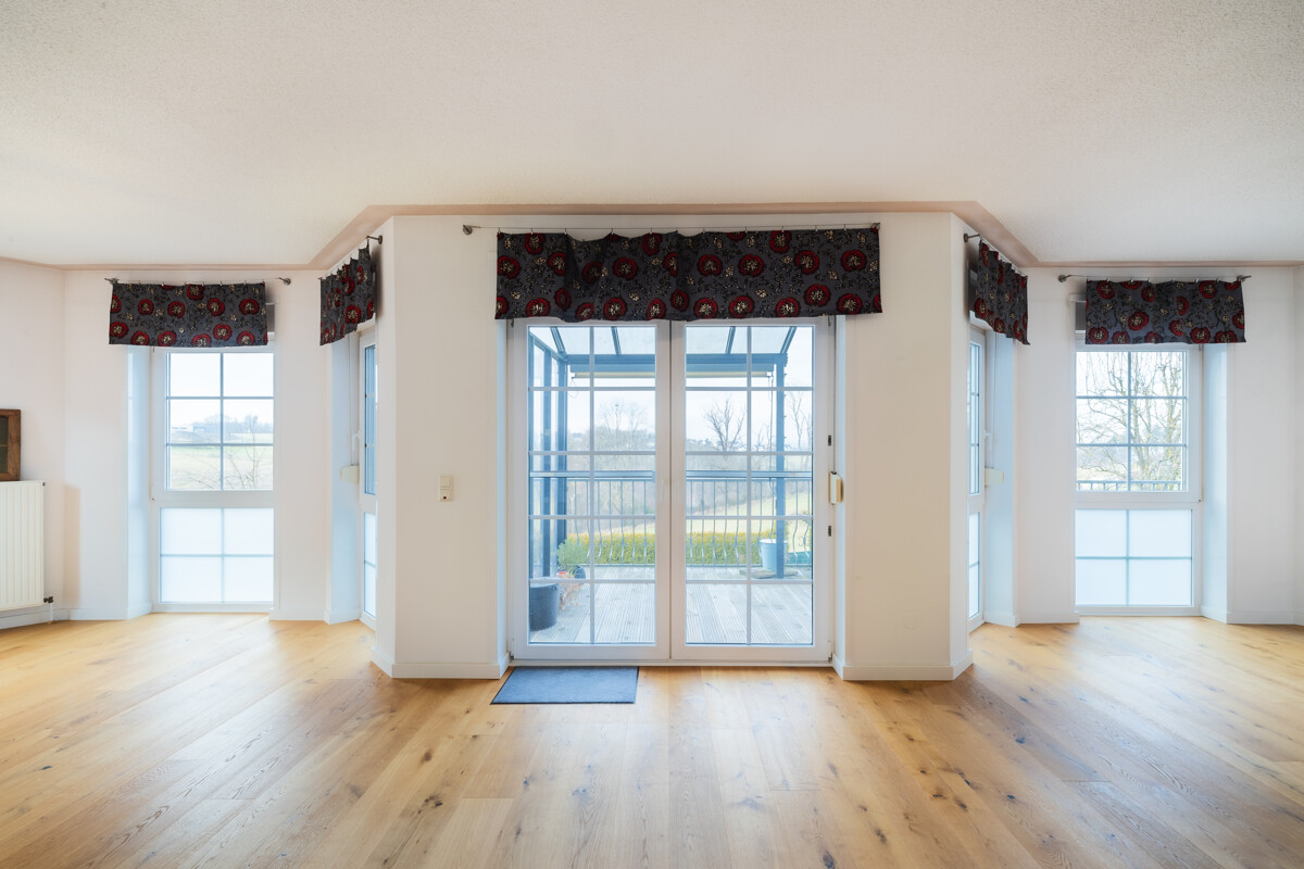 Fensterfront im Wohnbereich Erdgeschoss