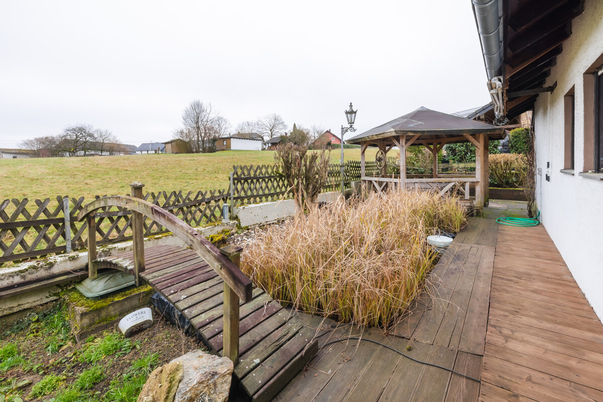 hintere Teil des Gartens