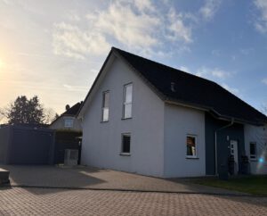 Blick auf die Garage