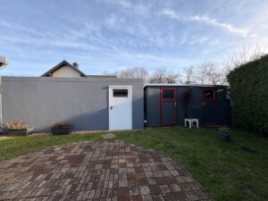Garage und Gerätehaus