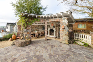 Gartenlaube-Grillecke